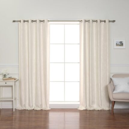 Polyester Sheer Curtain Pair (Set of 2) - Chic Decora