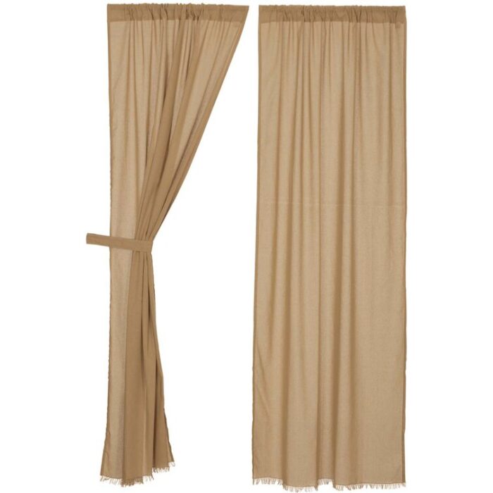 Francoise Cotton Blend Sheer Curtain Pair (Set of 2) - Chic Decora