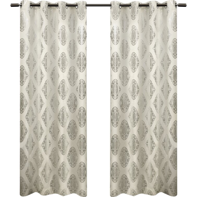 Exclusive Home Catarina Layered Solid Room Darkening and Sheer Hidden Tab/Rod Pocket Top Curtain Panel Pair (Set of 2) - Chic Decora