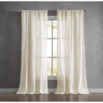 French Connection Kamra Solid Semi-Sheer Curtain Panels (Set of 2) - Chic Decora