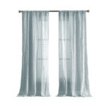 French Connection Kamra Solid Semi-Sheer Curtain Panels (Set of 2) - Chic Decora