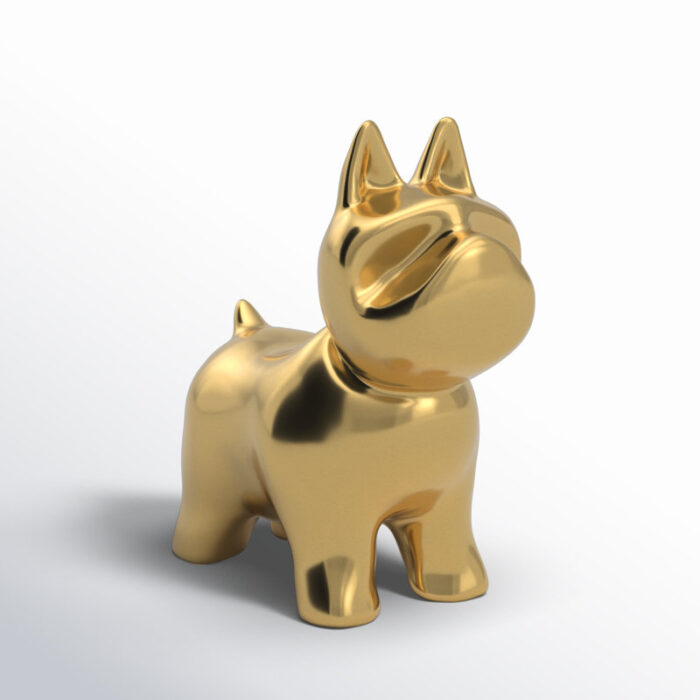 Frenchie Ceramic Dog Statue Sculpture - Chic Decora