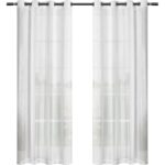 Gabbie Polyester Sheer Curtain Pair (Set of 2) - Chic Decora