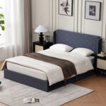 Gaillarde Hydraulic Lift Up Storage Upholstered Platform Bed - Chic Decora