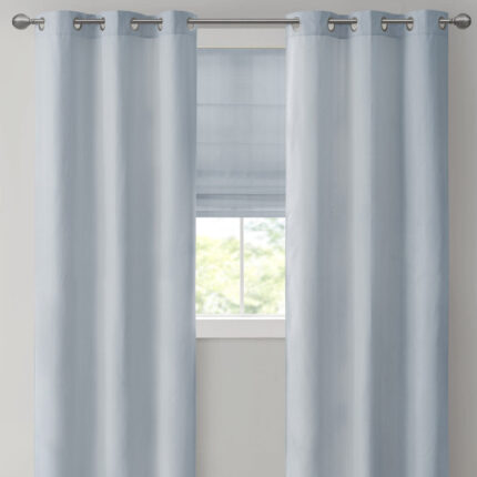 Galen Basketweave Room Darkening Curtain Panel Pair (Set of 2) - Chic Decora