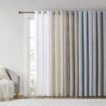 Galen Basketweave Room Darkening Curtain Panel Pair (Set of 2) - Chic Decora