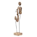 Gannett Solid Mango Wood Home Décor Art / Musician with Saxophone Sculpture - Chic Decora