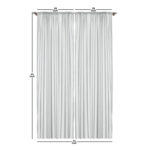 Garden Art Floral Semi-Sheer Rod Pocket Curtain Panels (Set of 2) - Chic Decora