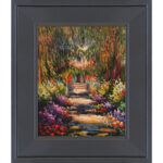 Garden Path at Giverny’ by Claude Monet – Picture Frame Painting on Canvas - Chic Decora