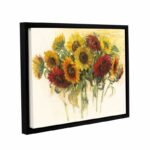 Gathering Sunflowers by Carol Rowan Painting on Canvas - Chic Decora