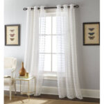 Polyester Sheer Curtain Pair (Set of 2) - Chic Decora