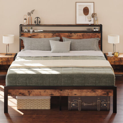 Gedeus Platform Bed - Chic Decora