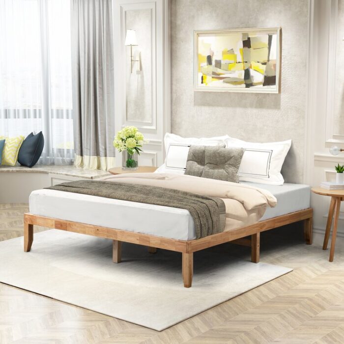 Geneseo Solid Wood Platform Bed - Chic Decora