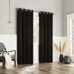 Gheorghi Magnetic Closure Room Darkening Grommet Curtain Panel Pair (Set of 2) - Chic Decora