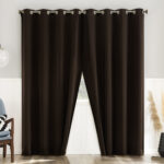 Gheorghi Magnetic Closure Room Darkening Grommet Curtain Panel Pair (Set of 2) - Chic Decora