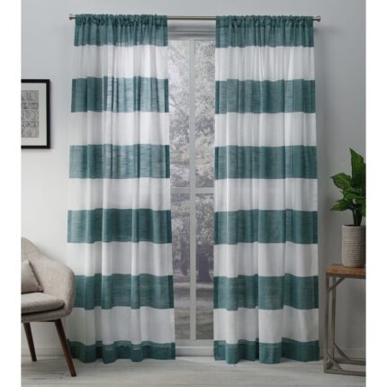 Ghevont Polyester Sheer Curtain Pair (Set of 2) - Chic Decora