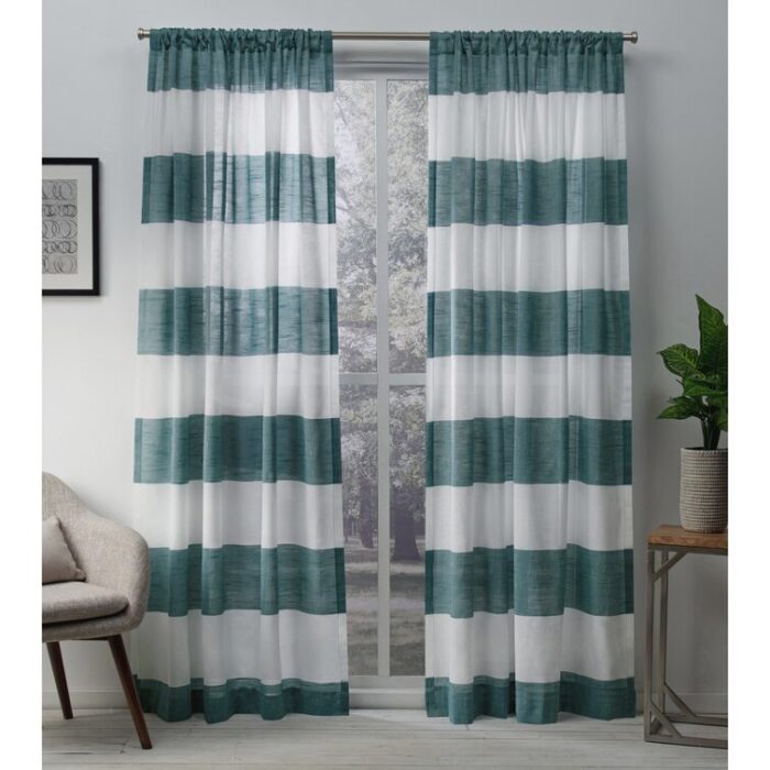 Ghevont Polyester Sheer Curtain Pair (Set of 2) - Chic Decora