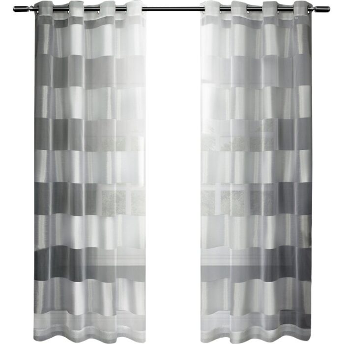 Ghevont Polyester Sheer Curtain Pair (Set of 2) - Chic Decora