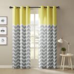 Gilkes Chevron Printed Room Darkening Grommet Top Panel Pair (Set of 2) - Chic Decora