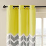 Gilkes Chevron Printed Room Darkening Grommet Top Panel Pair (Set of 2) - Chic Decora