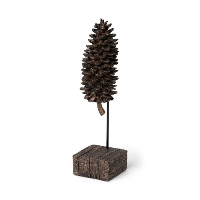 Gillett Petite Resin Pinecone - Chic Decora