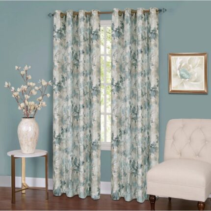 Laird Polyester Semi Sheer Curtain Pair (Set of 2) - Chic Decora