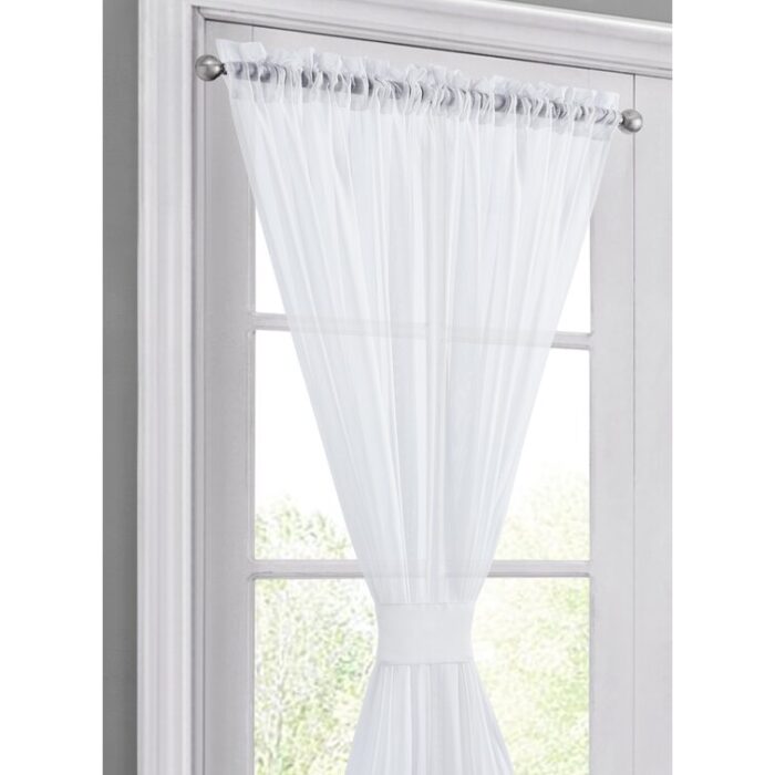 Giovanni Polyester Sheer French Door Curtain Pair (Set of 2) - Chic Decora