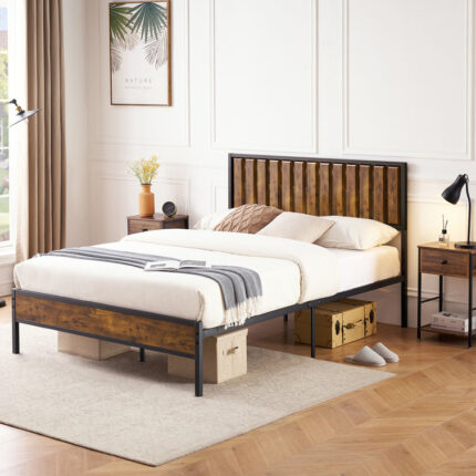 Gaillarde Hydraulic Lift Up Storage Upholstered Platform Bed - Chic Decora