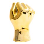 Gold Solidarity hand Tabletop decor – 7″ tall - Chic Decora