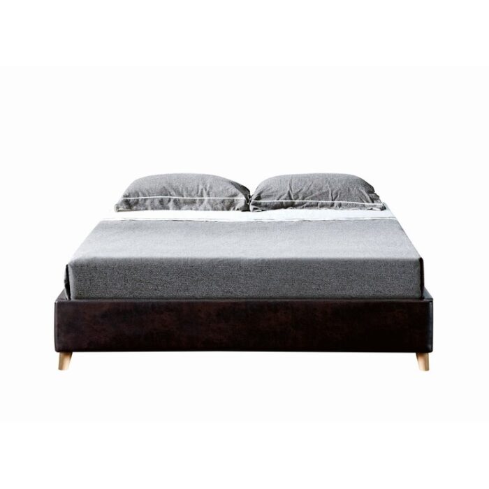 Goodwater Vegan Leather Platform Bed - Chic Decora