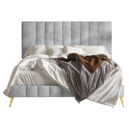 Gorgia Upholstered Panel Bed - Chic Decora