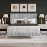 Gorgia Upholstered Panel Bed - Chic Decora