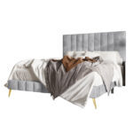 Gorgia Upholstered Panel Bed - Chic Decora