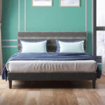 Grannie Upholstered Unfinished Platform Bed - Chic Decora