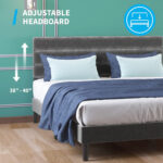 Grannie Upholstered Unfinished Platform Bed - Chic Decora