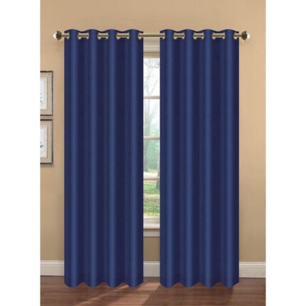 Grau Polyester Room Darkening Curtain Pair (Set of 2) - Chic Decora