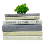 Gray Ivory White Decorative Books - Chic Decora