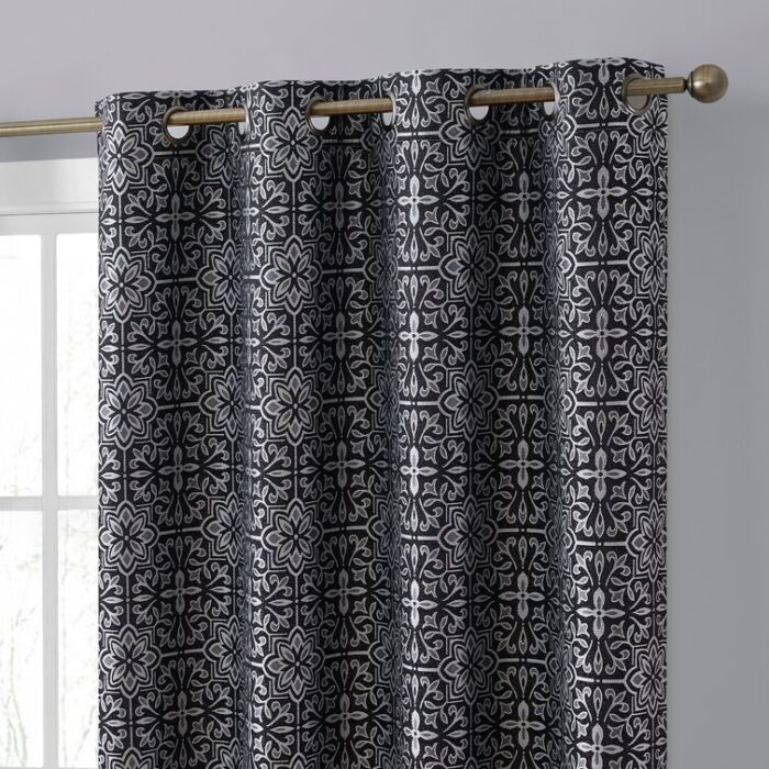 Grimsby Polyester Blackout Curtain Pair (Set of 2) - Chic Decora