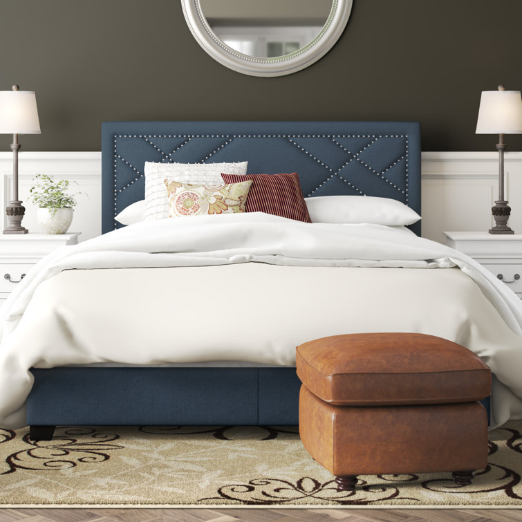 Alayah Upholstered Standard Bed - Chic Decora