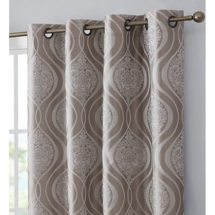 Guildford Polyester Curtain Pair (Set of 2) - Chic Decora