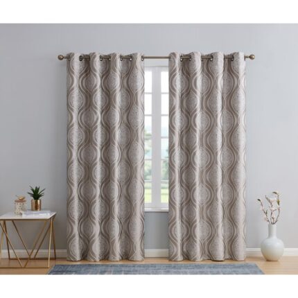 Pavel Polyester Sheer Curtain Pair (Set of 2) - Chic Decora