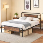 Guiseppe Wood Platform Bed - Chic Decora