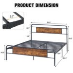 Guiseppe Wood Platform Bed - Chic Decora