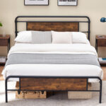 Guiseppe Wood Platform Bed - Chic Decora