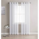 Gurbir Polyester Semi Sheer Curtain Pair (Set of 2) - Chic Decora