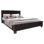 Gutzwiller Vegan Leather Platform Bed - Chic Decora