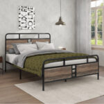 Haglund Metal Platform Bed - Chic Decora