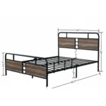 Haglund Metal Platform Bed - Chic Decora