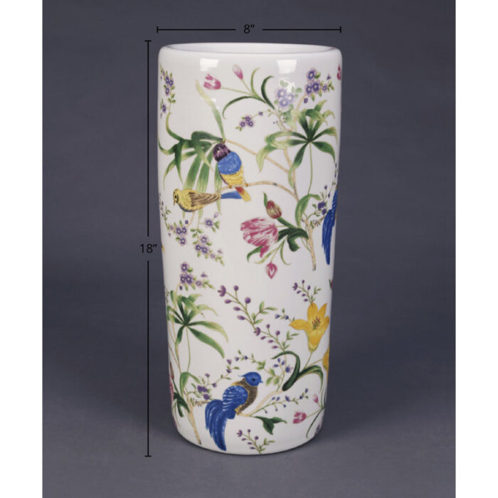 Haleemah Birds and Flowers Umbrella Stand - Chic Decora