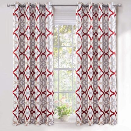 Athena Rayon Curtains (Set of 2) - Chic Decora